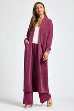 Longline Cardigan + Relaxed Pants 2 Piece Set