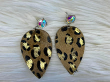 Leopard Leather Earring