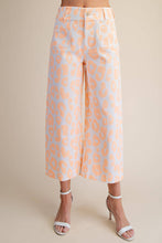 Colette Cropped Wide-Leg Neon Leopard Pants