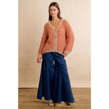 THANKSGIVING HARVEST CHUNKY SWEATER CARDIGAN