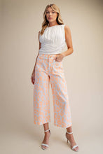Colette Cropped Wide-Leg Neon Leopard Pants