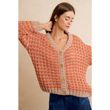 THANKSGIVING HARVEST CHUNKY SWEATER CARDIGAN