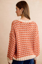 THANKSGIVING HARVEST CHUNKY SWEATER CARDIGAN