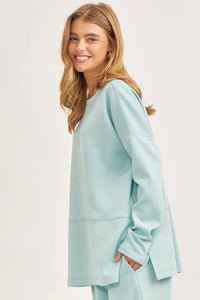 Tunic Top + Straight Pants Travel Modal Set