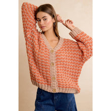 THANKSGIVING HARVEST CHUNKY SWEATER CARDIGAN