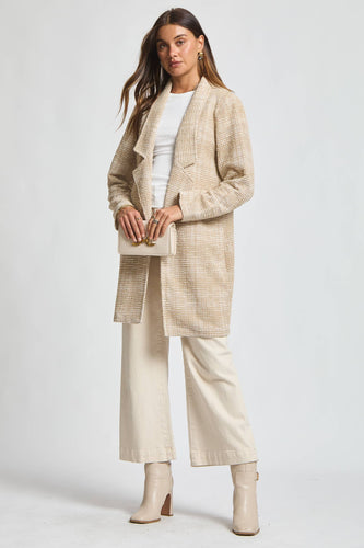 Open Front Midi Blazer