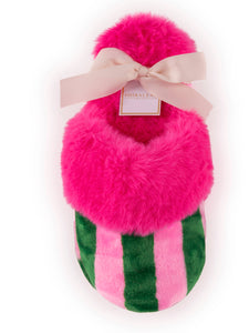 FELICITY STRIPE SLIPPERS, PINK