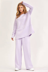 Tunic Top + Straight Pants Travel Modal Set