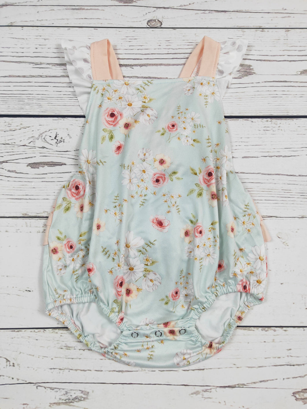 Baby Summer Floral Printe Bubble