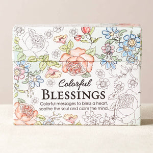 Colorful Blessings Coloring Cards