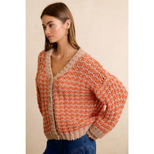 THANKSGIVING HARVEST CHUNKY SWEATER CARDIGAN