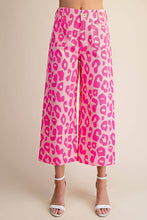 Colette Cropped Wide-Leg Neon Leopard Pants