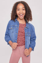 Girls Basic Oversized Denim Jacket