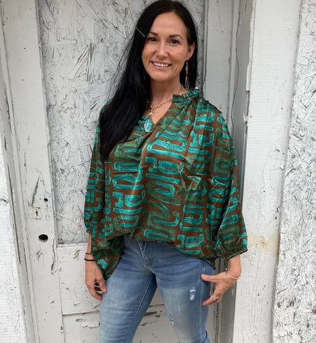Candice Geometric Top