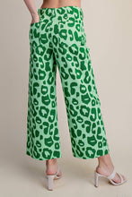 Colette Cropped Wide-Leg Neon Leopard Pants