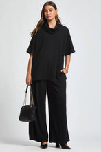 Cowl Neck Top + Relaxed Pants 2 Piece Set