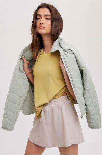Quilted Seafoam Jacket