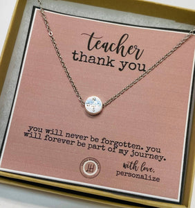 Gift for teacher, Teacher gift, Teacher appreication gift, gift from compass necklace, teacher gifts