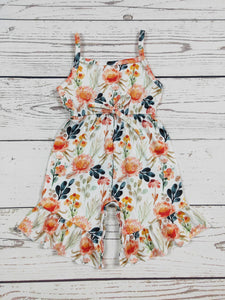 Flower Girls Summer Jumpsuit With Ruffle