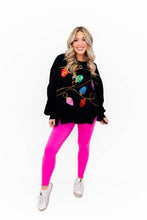 All Knotted Up Sequin Lights Oversized Top