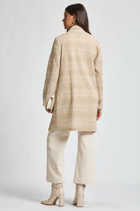 Open Front Midi Blazer