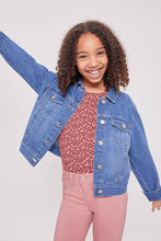 Girls Basic Oversized Denim Jacket