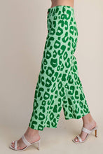 Colette Cropped Wide-Leg Neon Leopard Pants