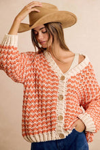 THANKSGIVING HARVEST CHUNKY SWEATER CARDIGAN