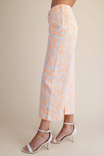 Colette Cropped Wide-Leg Neon Leopard Pants