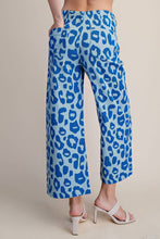 Colette Cropped Wide-Leg Neon Leopard Pants