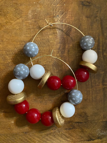 Maroon and White Jewelry