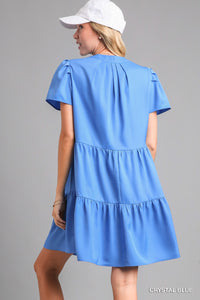 French Blue Dress