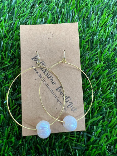 Fresh Water Pearl Hoop