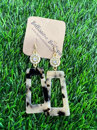 Tortoise Acrylic Earrings