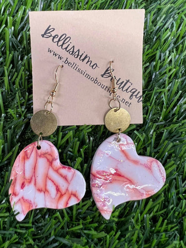 Clay Heart Earrings