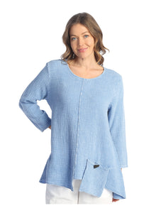 Mineral Wash Cornflower Tunic