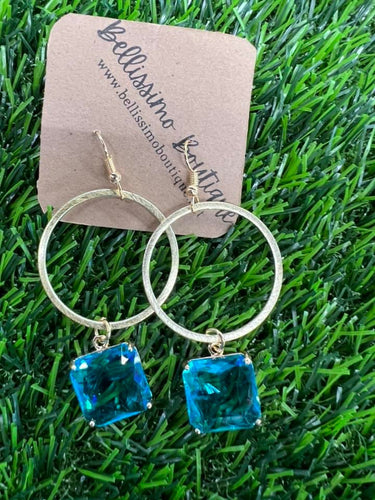 Round Hoop with Blue Accents