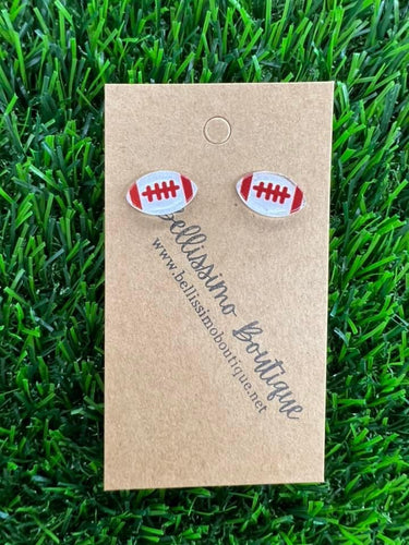 Football Stud Earrings