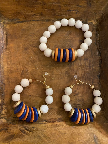 Orange and Blue Jewelry