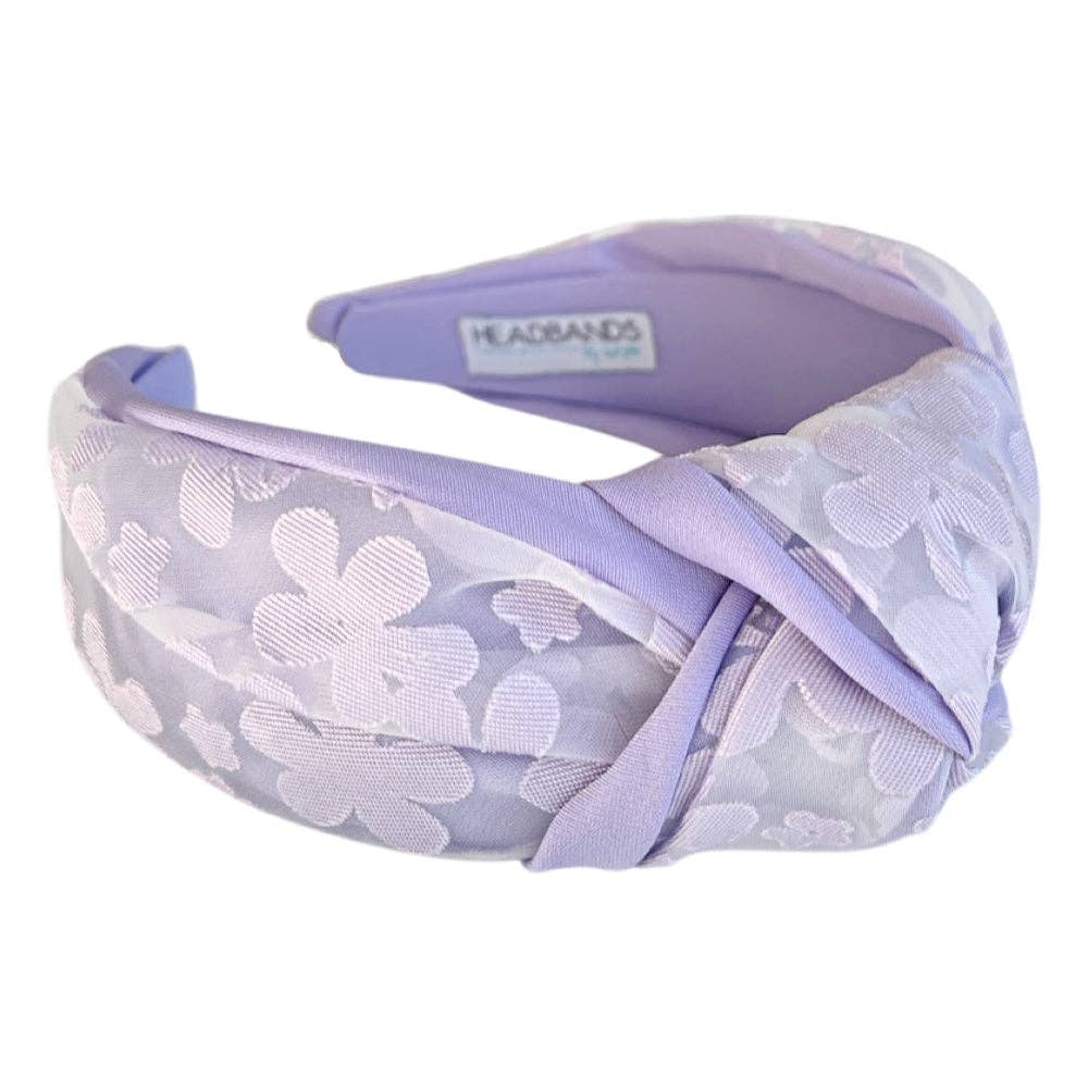 Traditional Knot Headband - Purple Lace