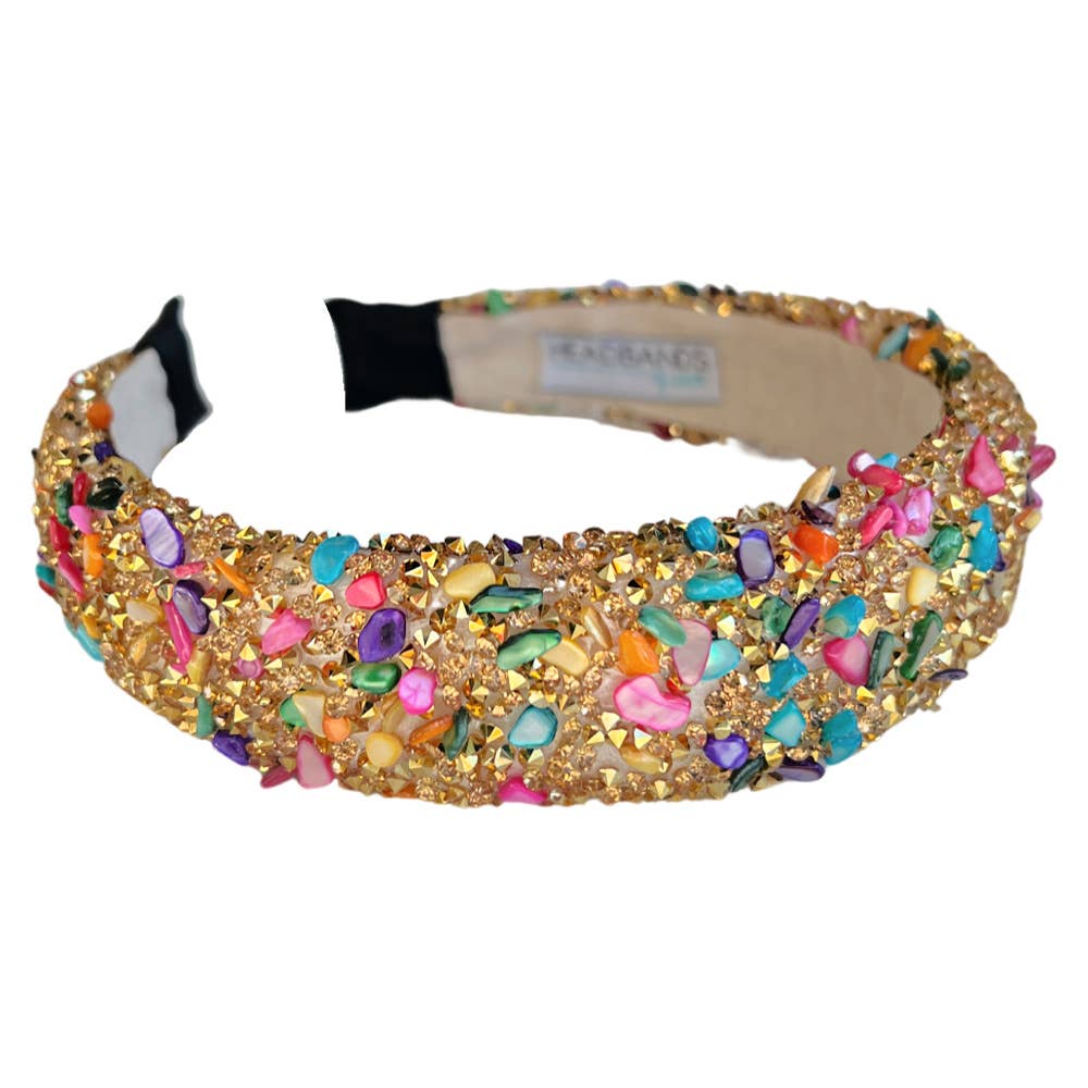 All That Glitters Headband - Multi + Gold