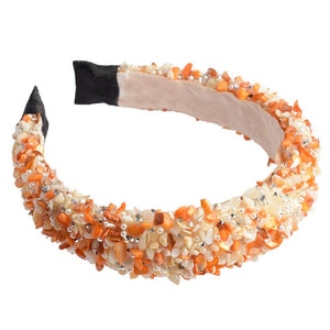 All That Glitters Headband - Orange