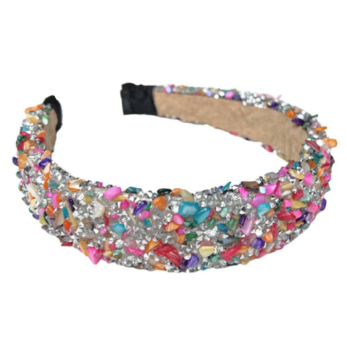 All That Glitters Headband - Multi + Silver