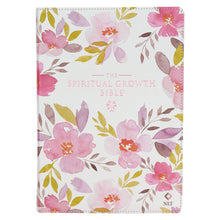 Pink Floral Spiritual Growth Bible New Living Translation