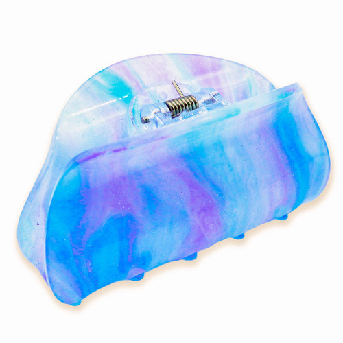 Medium Tie Dye Hair Claw Clip - Cotton Candy