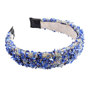 All That Glitters Headband - Blue + Silver
