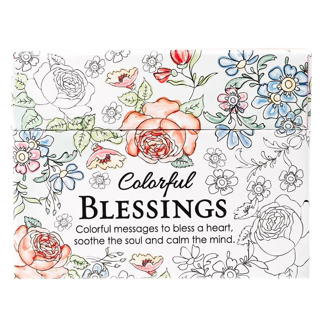 Colorful Blessings Coloring Cards