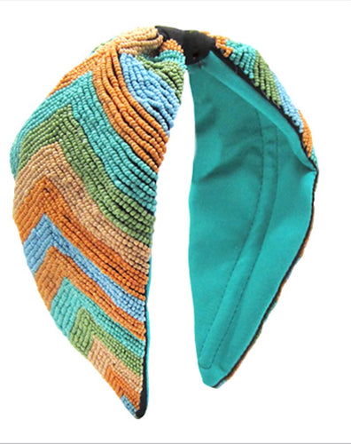Beaded Chevron Headband