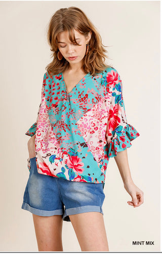 Floral Explosion Top
