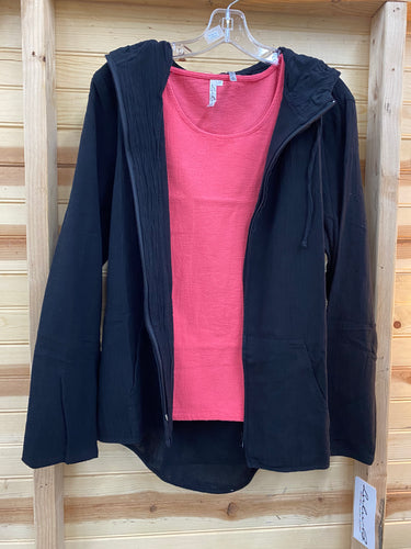 Bianca Linen Hooded Jacket